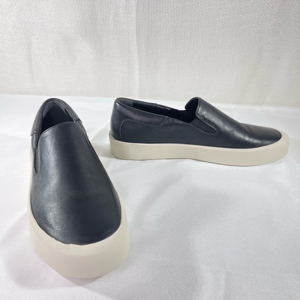 Vince Womens Ginelle Leather Slip on Sneaker. Color Black. Size 9 NWOB - Picture 4 of 9